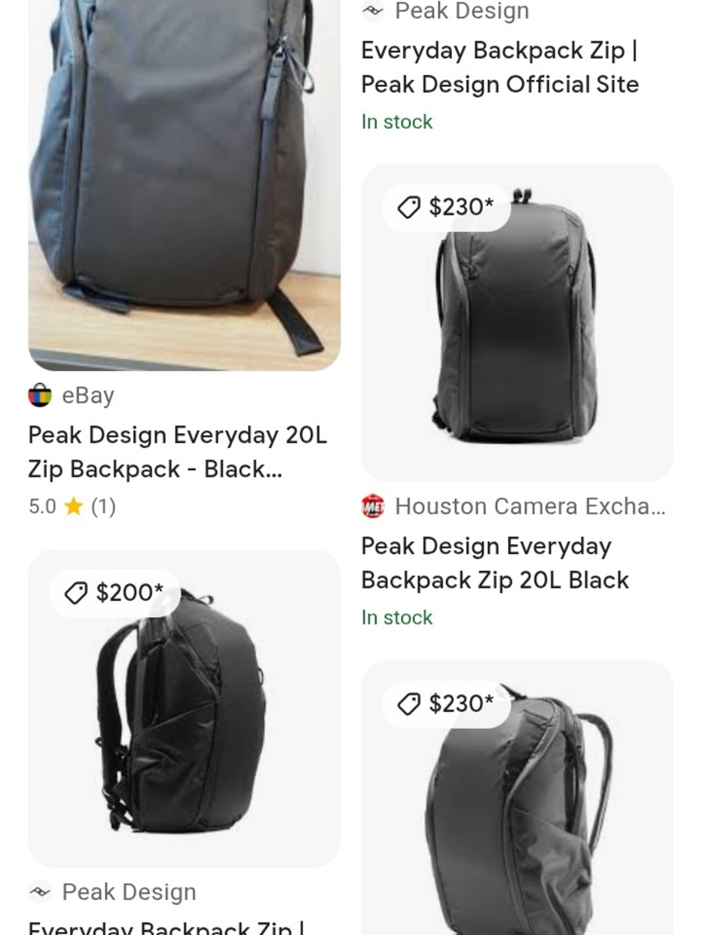 Peak Design Everyday Zip Backpack - Black